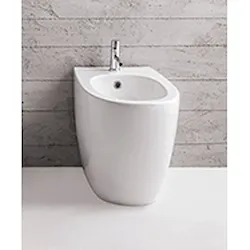 4all bidet multi 2.0 filo parete 1foro con fissag ghost bianco lucido prod: md011bi codice prod: MD011BI product photo