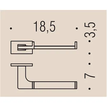 Look b1608 porta rotolo grafite mat codice prod: B16080GM product photo Foto1 L2