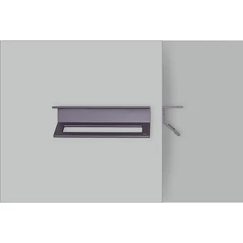 Lissom mensola porta salvietta grigio porpora anodizzato codice prod: EVLI301 product photo Default L2