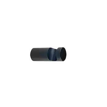Hashi porta accappatoio singolo nero opaco codice prod: 000HS1323 product photo Default L2