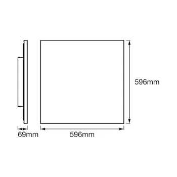 Pannello smart+ wifi Planon frameless square tw 60x60 codice prod: LUM484436WF product photo Foto5 L2
