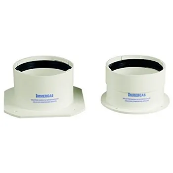 Kit tronchetto flangiato sdoppiato caldaia condensazione <35kw d.80/80 codice prod: 3.012087 product photo Default L2