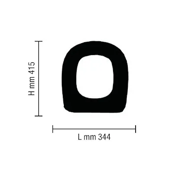 Sedile tipo tesi bianco cromo sedile universale codice prod: BSOPE2 product photo Foto2 L2