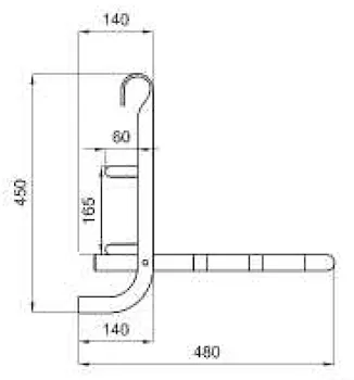 Export sedile da appendere al corrimano bianco codice prod: DSV09436 product photo Foto1 L2