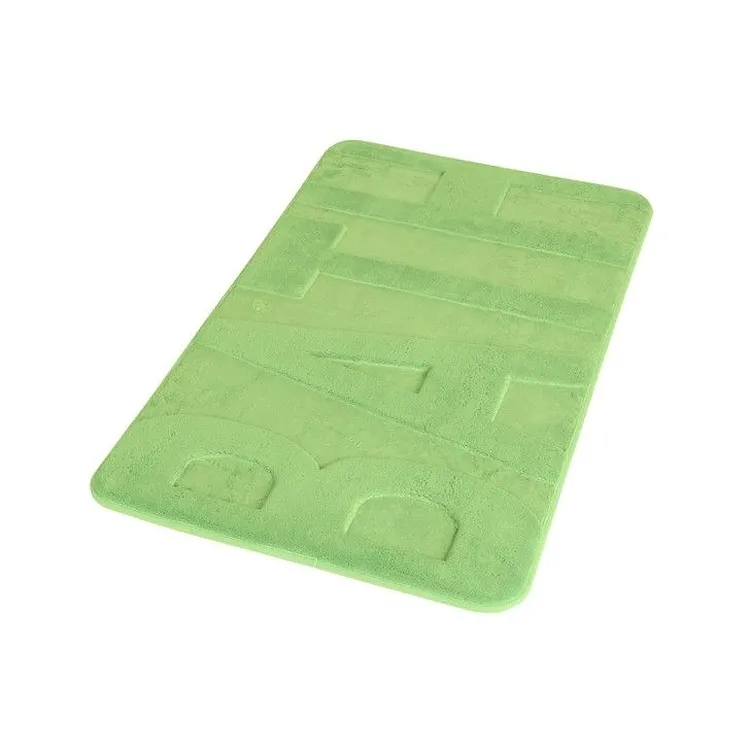 Tappeto memory foam 45x75 con scritta "bath" verde codice prod: TAHO4575VE product photo