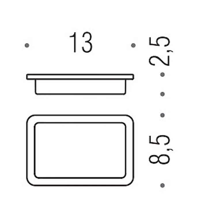 Basic q b3751 porta sapone cromato codice prod: B37510-VAN product photo