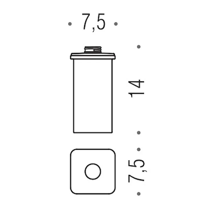 Basic q b9377 contenitore dispenser cromato codice prod: B93770CR-VAN product photo