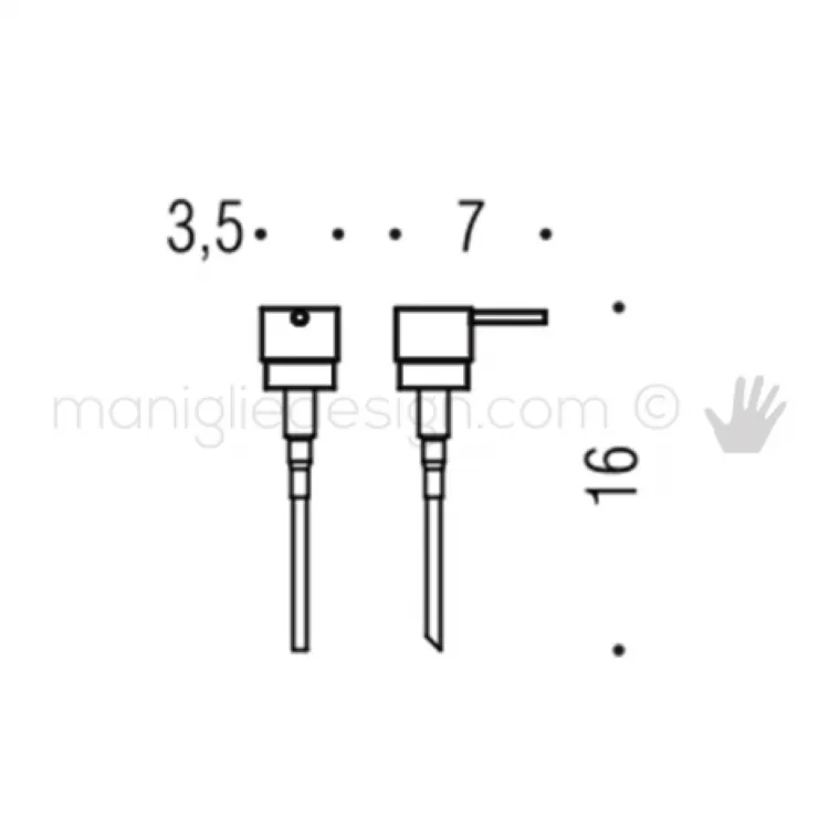 Basic q ricambio erogatore spandi sapone cromato codice prod: B93780CR product photo
