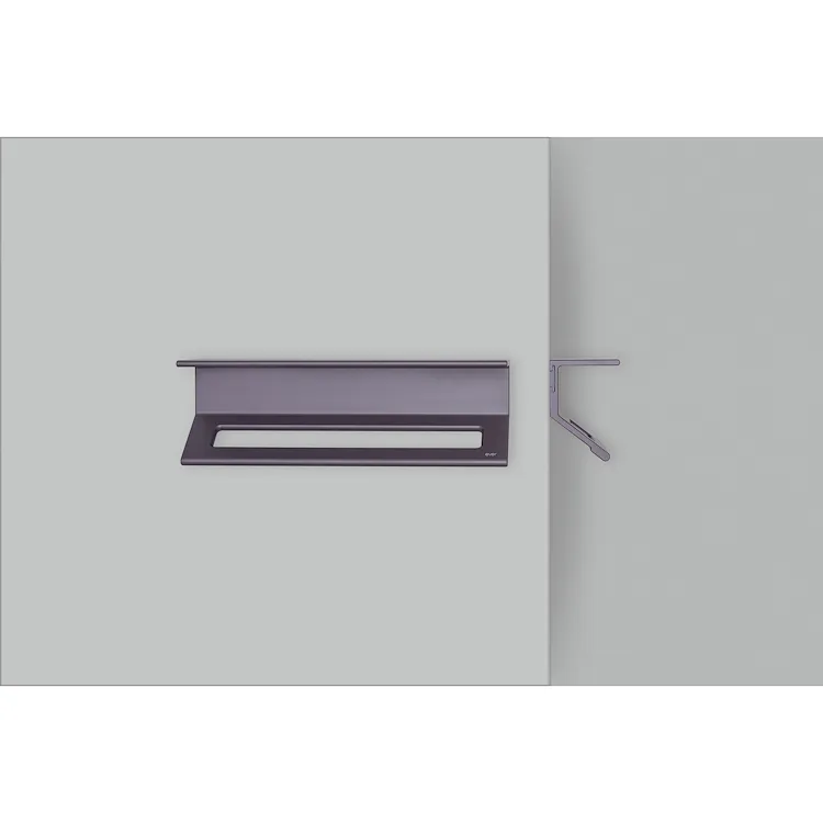 Lissom mensola porta salvietta grigio porpora anodizzato codice prod: EVLI301 product photo