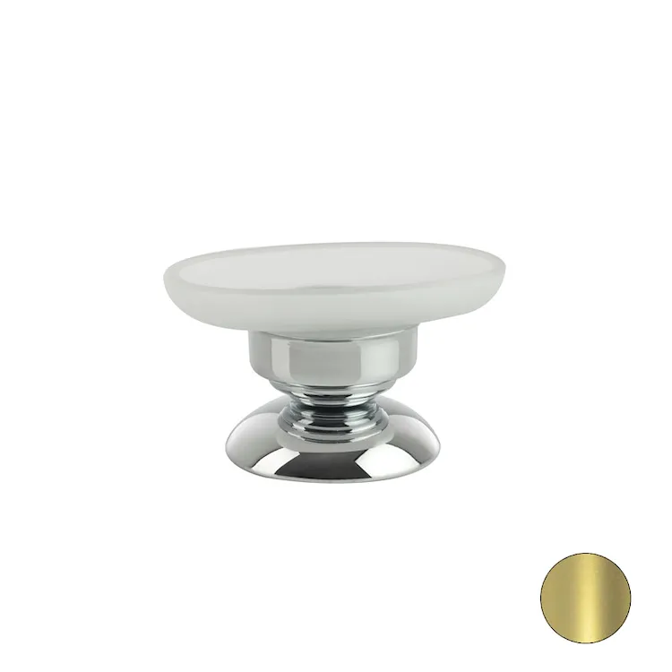 Elite porta sapone appoggio bacinella satinata oro codice prod: 000EL09AP16 product photo