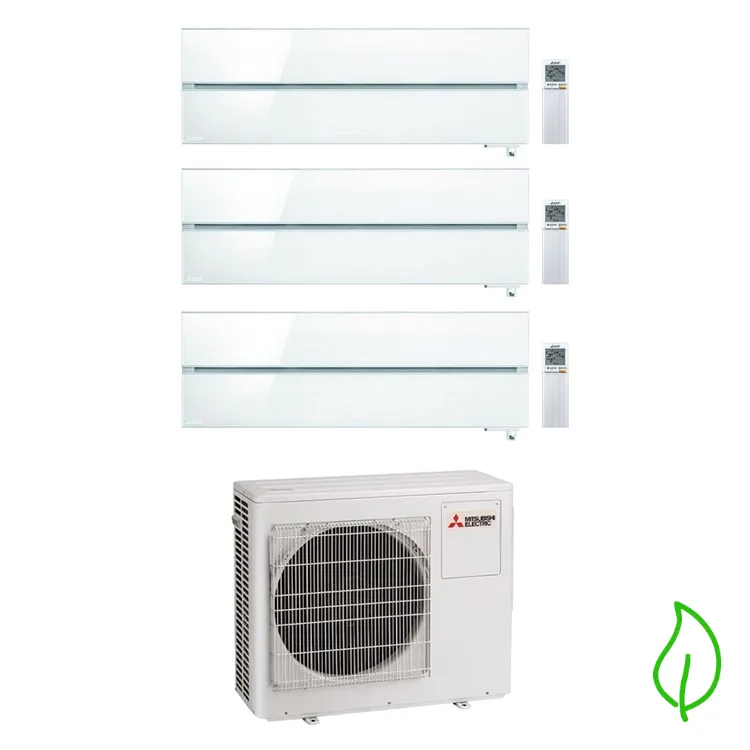 Kirigamine style condizionatore trialsplit 9000 9000 9000 btu bianco codice prod: MSZ-LN25VG2V(x3) MXZ-3F54VF3 product photo