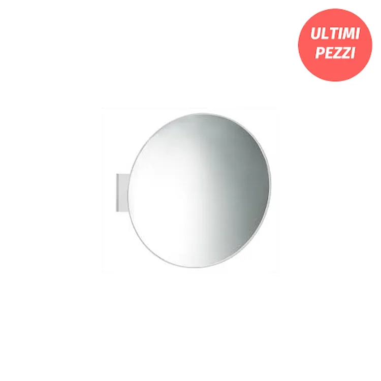 Prop specchio tondo con innesto  bianco opaco codice prod: EVBASTBB product photo