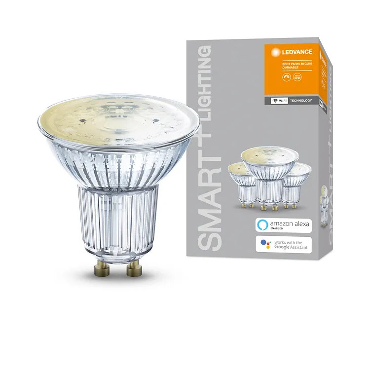 Set 3 lampadine Smart+ Wifi par16 50 40° dim ww gu10 codice prod: SMT486010WF3 product photo