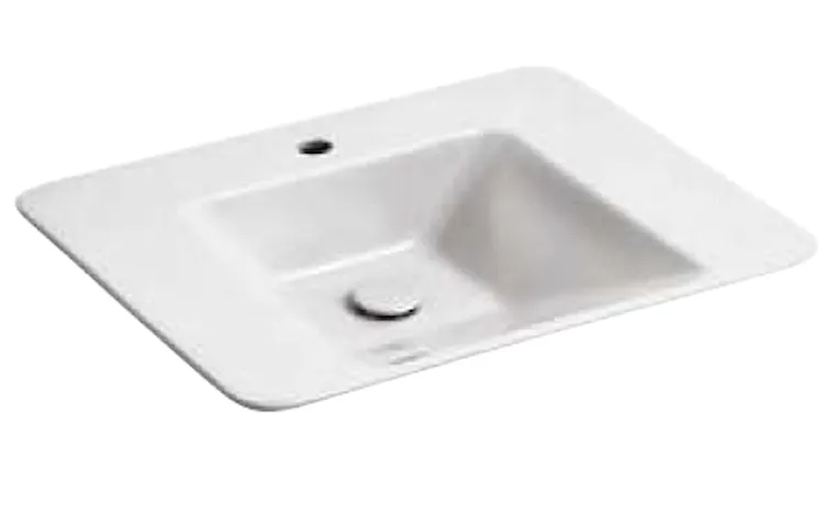 Lavabo in ceramica sosp.a muro 69x54 senza troppopieno codice prod: DSV17863 product photo