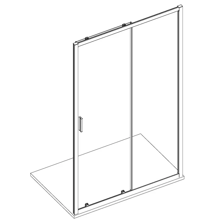 Porta scorrevole hall quick 170 cm nicchia reversibile cromo codice prod: DSV17300 product photo