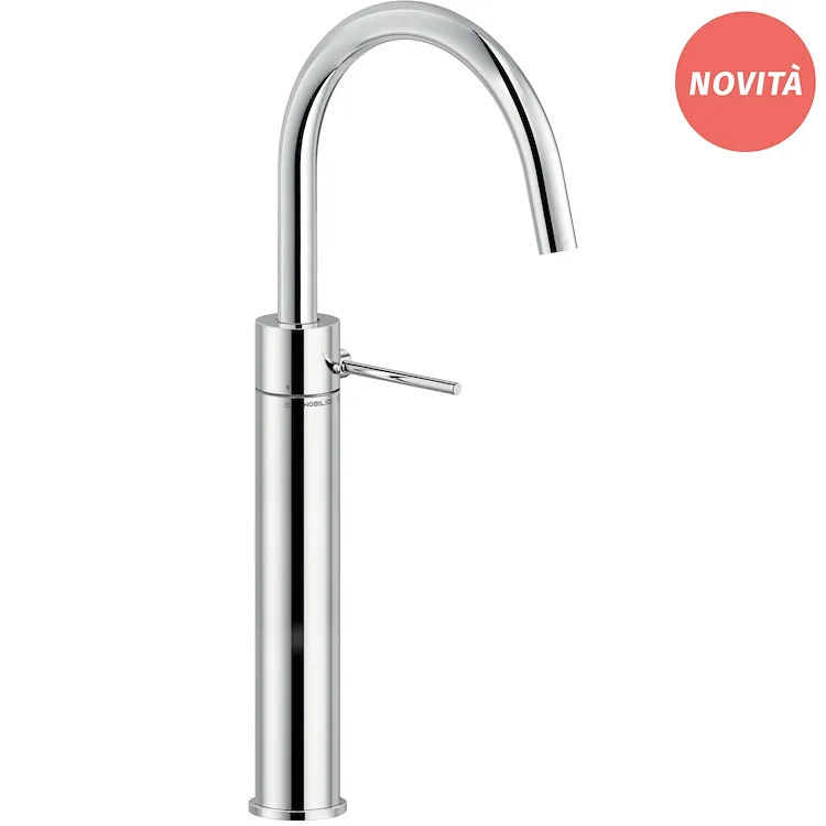Velis miscelatore lavabo monocomando a bacinella  bocca girevole senza scarico codice prod: VE125168/3CR product photo
