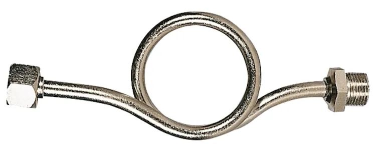 Ricciolo di isolam.in rame nichelato x manometri e idrometri pn25 1/4" mf codice prod: DSV17500 product photo