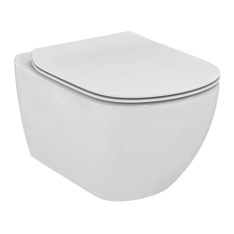 Tesi vaso sospeso aquablade® newlogo con sedile slim fissaggi nascosti bianco codice prod: T465301 product photo